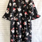 Jessica London 2 piece bell sleeve floral ponte jacket dress size 16W Photo 7
