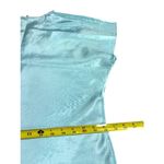 Vtg Ilise Stevens Nightgown Kimono Light Blue Satin Floral Size M Sleep Dress Size M Photo 7