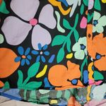 Karlie BOLD FLORAL BUTTON FRONT SHIRT PUFF BALLOON SLEEVE LARGE ART TO WEAR Photo 6