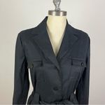 Tommy Bahama  Black Linen Blend Tie Waist Jacket Photo 2