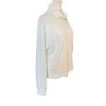 SheIn  women's small white long sleeve stretchy pullover turtleneck sweater Photo 1