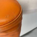 Juicy Couture Vintage Y2k Barrel Shoulder Bag Purse Leather Orange Logo Charm Photo 10