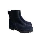ANDRE ASSOUS Navy Blue Suede Ankle Boots Size 6 Photo 3