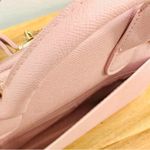 Bebe NWOT Los Angeles Evie with shoulder strap Pink Pebble Faux Leather Photo 7