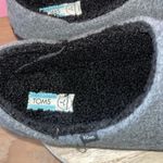 Toms Faux Shearling Ezra Slippers Gray Black Comfy Cozy Casual Warm Minimalist Photo 1