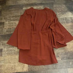 Ali & Jay  Dress bat sleeves burnt orange color vneck Photo 1