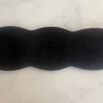 Liz Claiborne Vintage 90s Black Leather Suede Belt Silver Buckle Small Photo 5