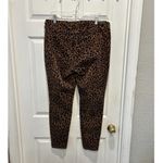 BLANKNYC The Bond Mid Rise Skinny Corduroy Leopard Print Pants Women's Size 33 Brown Photo 4