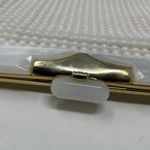 Vintage La Regale White Plastic Pearl Beaded Handbag Purse 60s Regency MCM Photo 7