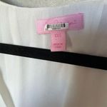 Lilly Pulitzer Lily Pulitzer 2XS White Silk V-Neck Sleeveless Blouse Casual Photo 2