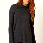 Free People - We The Free Gray Sweater Open Back Turtle Neck Sz M Photo 0