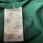 Twist Front Velvet Mini‎ Dress M Dark Green Keyhole Neck Long Sleeve Size M Photo 13