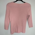 Y2K Vintage Pink Fitted Thin Sweater Cutout Hardware Sz Medium Photo 5