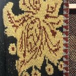 Vertigo Paris  oversized floral Intarsia open cardigan size M/L boho cozy Photo 5