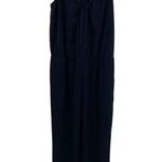 Joie  Jumpsuit Womens Large Black Polyester Halter Straps Pockets Wide Leg Photo 0