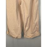 Free People  Wide Leg Cropped Utility Pants Khaki Tan Women's Size Medium Photo 7