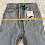 Free People New Sandrine Rose The Virgin Label Straight leg Jeans Silver 24 Photo 3