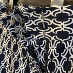 Cato  Navy & White Graphic Print Capri Pants Size 12 Photo 2