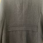Ann Taylor Navy Blue Wool Blend Zip Up Trench Jacket Size Large Deep Pockets Photo 8
