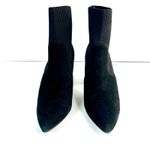 Steve Madden Richter Black Suede Sock Ankle Boots Block Heel Pointed Women Sz 8 Photo 1