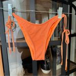 NWT Triangl Bikini bottoms glitter Cheeky tie bows adjustable Apricot Sparkle Orange Photo 4
