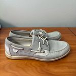 Sperry  Top Sider Songfish Ivoryfish Grey Leather‎ Boat Shoes STS95710 Size 10M Photo 1