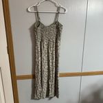 AUW Green Floral Midi Dress Size Medium Photo 8
