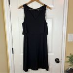Madewell 8 Luminous Overlay Dress Popover Layered Tiered Black Satin Seamless Photo 1