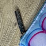 Clinique  Bubble Cosmetic Bag Pouch Blue Purple Pink Geometric Makeup Travel Photo 3