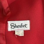 Vintage Sherbert Size 16 Red Long Sleeve Open Front Blazer Jacket Photo 6