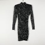 Cinq A Sept Marlene Sequin Sparkle Embellished Faux Wrap Mini Bodycon Dress 2 Photo 0