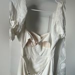 Here Comes the Sun New NWT  mini dress back cutout puffy sleeves babydoll size M Photo 3