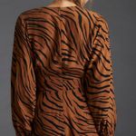 Anthropologie Faithfull Lottie Zebra-Striped Romper Photo 1