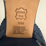 Tory Burch Marguerite Perforated Floral Navy Blue Slingback Block Heel Sandal 10 Photo 7