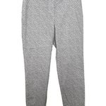 Peserico Slim Cut Tailored Straight Leg Casual Pants Stretch Twill Cropped White Size L Photo 0