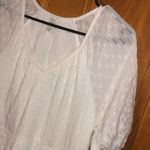 366. Roan + Ryan mini white raglan puff sleeves dress tiered with pockets XS Photo 7