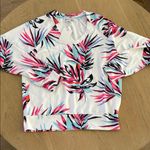 PJ Salvage Long Sleeve Cozy Loungewear Top, White with Pink Black, Size XS, NWT Photo 0