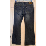 Calvin Klein Flare Jean Dark Sandblast Wash Size 9 30' Inseam x 15" Waist x 9" Photo 1