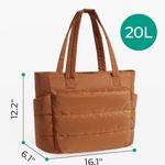 Bagsmart Everyday Tote Bag Brown Photo 1