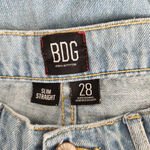 BDG  Urban Outfitters High Waisted Slim Straight Tapered Leg Ripped Jeans 28 Photo 7