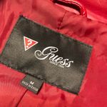 Guess dark red Leather Motorcycle Jacket Photo 5