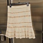 Sandro 💕 PARIS💕 Nola Fluted Textured Knit Mini Skirt ~ Ecru 12 Photo 6