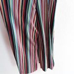 Camila Coelho Reilly Jumpsuit Multi Stripe Pleated Satin Rope Tie Small Photo 4