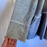 Free People  Tiered Trapeze Zip-Up Hoodie Swearer Gray  Women’s Size Small Photo 6