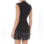 Needle & Thread  floral sequin hem black cocktail dress Photo 1