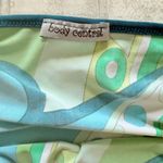 Body Central Vibrant Retro Y2K Geometric Print Top Green Blue Made in USA No Sz Photo 3