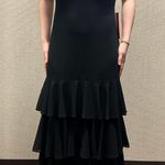 Belle Badgley Mischka Black Tiered Formal Dress Photo 1