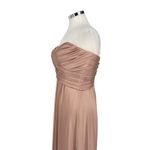 La Femme Blush Pink Strapless High Slit Floor-Length Formal Gown Size 6 Photo 4