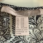 Forever 21 classic black and white paisley short sleeve kimono cover up top Photo 7