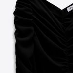 ZARA Black Limited Edition Draped Midi Dress Photo 3